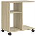 Tavolino Con Ruote Rovere Sonoma 50x30x55 Cm Legno Multistrato - Foto miniatura 1