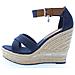 Aylin Sandals Sandali Tessile Scarpe Donna Blu Eu 39, Aylin001 Blu - Foto miniatura 3