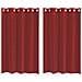 Tende In Voile Con Occhielli 2 Pz Rosso Vino - Foto miniatura 2