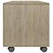 Mobile Tv Con Ruote Rovere Sonoma 90x35x35 Cm Legno Multistrato - Foto miniatura 4