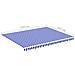 Tessuto Di Ricambio Per Tenda Da Sole Blu E Bianco 4,5x3,5 M - Foto miniatura 5