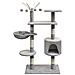 Albero Per Gatti Con Tiragraffi Sisal 125 Cm Grigio - Foto miniatura 2