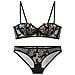 Set Di Bralette In Pizzo Con Spalline Rimovibili Black  11 - Foto miniatura 1