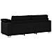 Divano 3 posti  nero 178 cm in tessuto - Foto miniatura 4