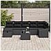 Set Divani Giardino 8 Pezzi Cuscini Nero Polyrattan - Foto miniatura 3