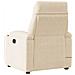 Poltrona Reclinabile Massaggiante Elettrica Beige Microfibra - Foto miniatura 5
