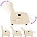 Poltrona Reclinabile Massaggiante Elettrica Beige Microfibra - Foto miniatura 8