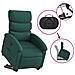 Poltrona Alzapersona Reclinabile Verde Scuro in Tessuto - Foto miniatura 5
