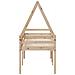 Letto a Soppalco con Tetto 75x190 cm in Legno Massello di Pino - Foto miniatura 7