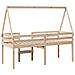 Letto a Soppalco con Tetto 75x190 cm in Legno Massello di Pino - Foto miniatura 8