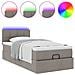 Pouf Letto con Materasso Tortora 100x200 cm in Tessuto - Foto miniatura 5