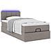Pouf Letto con Materasso Tortora 100x200 cm in Tessuto - Foto miniatura 6