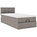 Pouf Letto con Materasso Tortora 100x200 cm in Tessuto - Foto miniatura 7