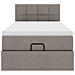 Pouf Letto con Materasso Tortora 100x200 cm in Tessuto - Foto miniatura 8