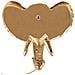 Applique Elefante Elephanti Oro - Foto miniatura 5
