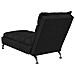 Chaise Longue Massaggi con Cuscini Nero in Tessuto - Foto miniatura 6