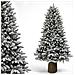 Albero Di Natale Royal 210cm Innevato Base Troco Realistica 1324 Punte Foltissimo - Foto miniatura 1
