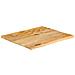 Piano Tavolo Bordi Vivi 60x60x3,8 cm in Legno Massello di Mango - Foto miniatura 2