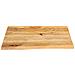 Piano Tavolo Bordi Vivi 60x60x3,8 cm in Legno Massello di Mango - Foto miniatura 3