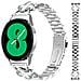 Elegante Bracciale A Quadrifoglio In Acciaio Inossidabile Argentato Compatibile Con Samsung Galaxy Watch - Foto miniatura 1