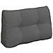 Cuscino per Schiena Grigio scuro 80 x 24 x 50 cm Tessuto - Foto miniatura 1