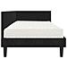 Struttura Letto Angolare con Materasso 2 pcs Nero Velluto - Foto miniatura 8