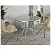 Tavolino Vkh806-argento-metallo-100x100x76,5 Cm - Foto miniatura 6