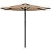 Ombrello da giardino 270 x 270 cm Poliestere Rettangolare - Foto miniatura 1