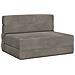 Divano Letto Pieghevole Grigio Chiaro 70 x 72 x 60 cm Tessuto - Foto miniatura 1