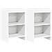 Comodini 2 pcs Bianco 40 x 30 x 60 cm Legno ingegnerizzato - Foto miniatura 1