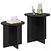 Set tavolini 2 pcs Rovere Nero Legno ingegnerizzato - Foto miniatura 2