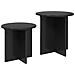 Set tavolini 2 pcs Rovere Nero Legno ingegnerizzato - Foto miniatura 3