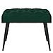 Panchina con bottoni imbottiti Verde Scuro 60 x 40 x 45 cm - Foto miniatura 4