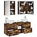 Set di mobili per il bagno 5 pcs Rovere Fumo - Foto miniatura 3
