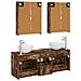 Set di mobili per il bagno 5 pcs Rovere Fumo - Foto miniatura 8