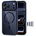 Custodia Trasparente Blu Per Iphone 17 Pro Max Con Magsafe - Foto miniatura 1