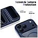 Custodia Trasparente Blu Per Iphone 17 Pro Max Con Magsafe - Foto miniatura 4