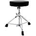 Sgabello Per Batteria, Professionale, Seduta Nera, Cromato Dt-80 - Foto miniatura 3