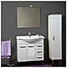 Mobile Bagno Claudia Completo 82x35x84h Bianco Portuna - Foto miniatura 1