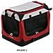 Holiday - Cuccia Portatile Per Cani Rosso 2= 49 X 34 X H 34 Cm - Foto miniatura 1