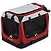 Holiday - Cuccia Portatile Per Cani Rosso 2= 49 X 34 X H 34 Cm - Foto miniatura 2