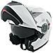 Casco Modulare Apribile Moto Touring Sport Visiera Parasole Bianco Xs - Foto miniatura 5