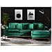 Divano Angolare In Velluto Verde Sinistro Oslo - Foto miniatura 15