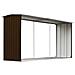 Capannone da Giardino in Acciaio Zincato 330x92x153cm Marrone - Foto miniatura 2