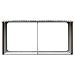 Capannone da Giardino in Acciaio Zincato 330x92x153cm Marrone - Foto miniatura 3