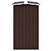 Capannone da Giardino in Acciaio Zincato 330x92x153cm Marrone - Foto miniatura 4