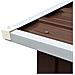Capannone da Giardino in Acciaio Zincato 330x92x153cm Marrone - Foto miniatura 5