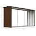 Capannone da Giardino in Acciaio Zincato 330x92x153cm Marrone - Foto miniatura 6