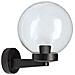 Applique Con Sfera Per Esterno In Pmma, 200mm, Attacco E27, Trasparente - Foto miniatura 1