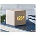 Cube Click Clock, Orologio, - Frassino Sbiancato Rosso - Foto miniatura 1